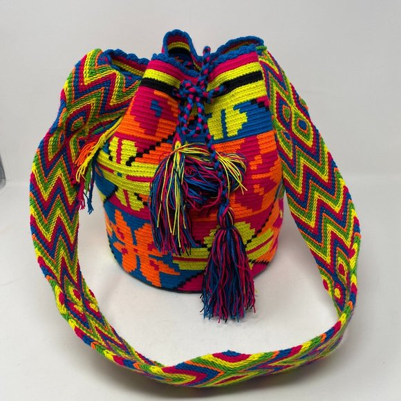 Handbags - Handmade Drawstring Boho Bag Colombian Mochila